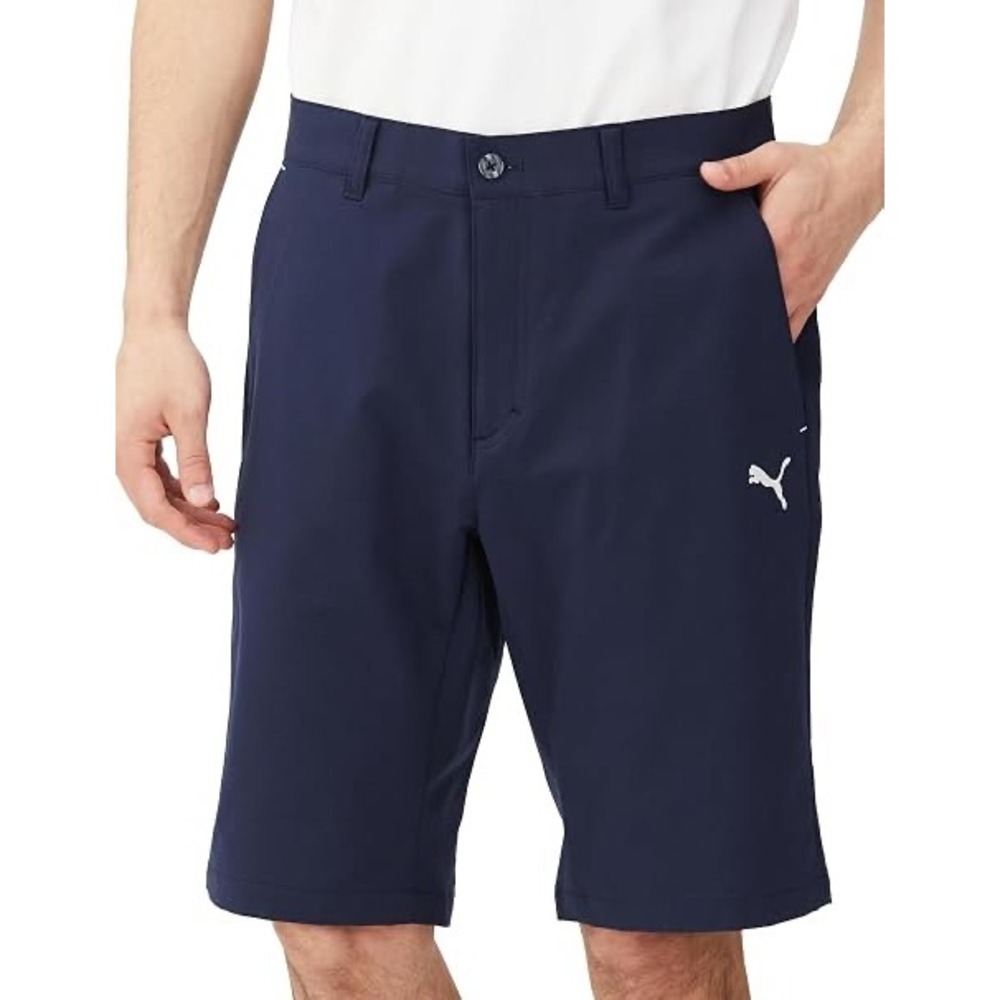 Puma Golf Men's Navy Blue Tech Preppy Performance Shorts Size 38 562650